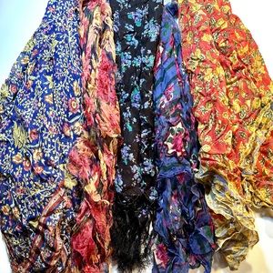 Bundle: 5 Floral Scarves